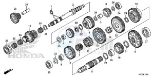 TRX420FA5G TRX420F Europe Direct - (ED) drawing TRANSMISSION