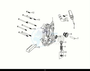 SYMPHONY ST 50 (XL05W1-NL) (E5) (M1) drawing R. CRANK CASE COVER