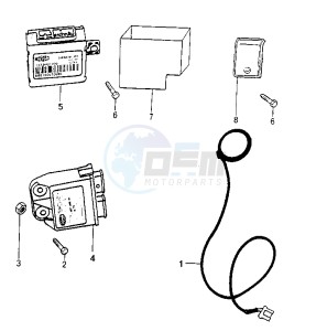 SPEEDFIGHT ARIA - 50 cc drawing ELECTRONIC ANTITHEFT