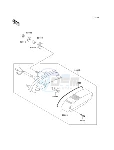 EN 500 C [VULCAN 500 LTD] (C6F-C9F) C7F drawing TAILLIGHT-- S- -