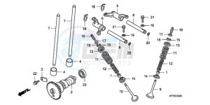 TRX420FPAA Australia - (U / PS) drawing CAMSHAFT/VALVE