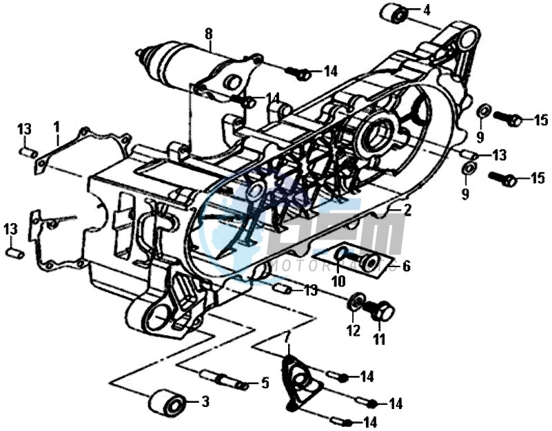 CRANKCASECOVER - STARTMOTOR