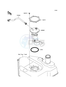 KVF750_4X4 KVF750DBF EU GB drawing Fuel Pump