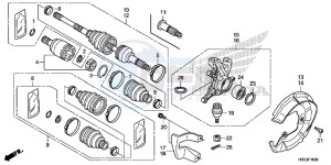 TRX420TM1E TRX420 Europe Direct - (ED) drawing FRONT KNUCKLE/FRONT DRIVE SHAFT