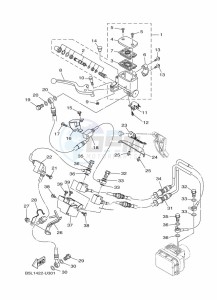 YZF320-A YZF-R3 (B7PF) drawing FRONT MASTER CYLINDER