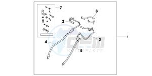 XL1000V9 Europe Direct - (ED) drawing PANNIER STAY SET