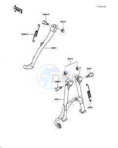 KZ 1000 J (J1-J3) drawing STANDS