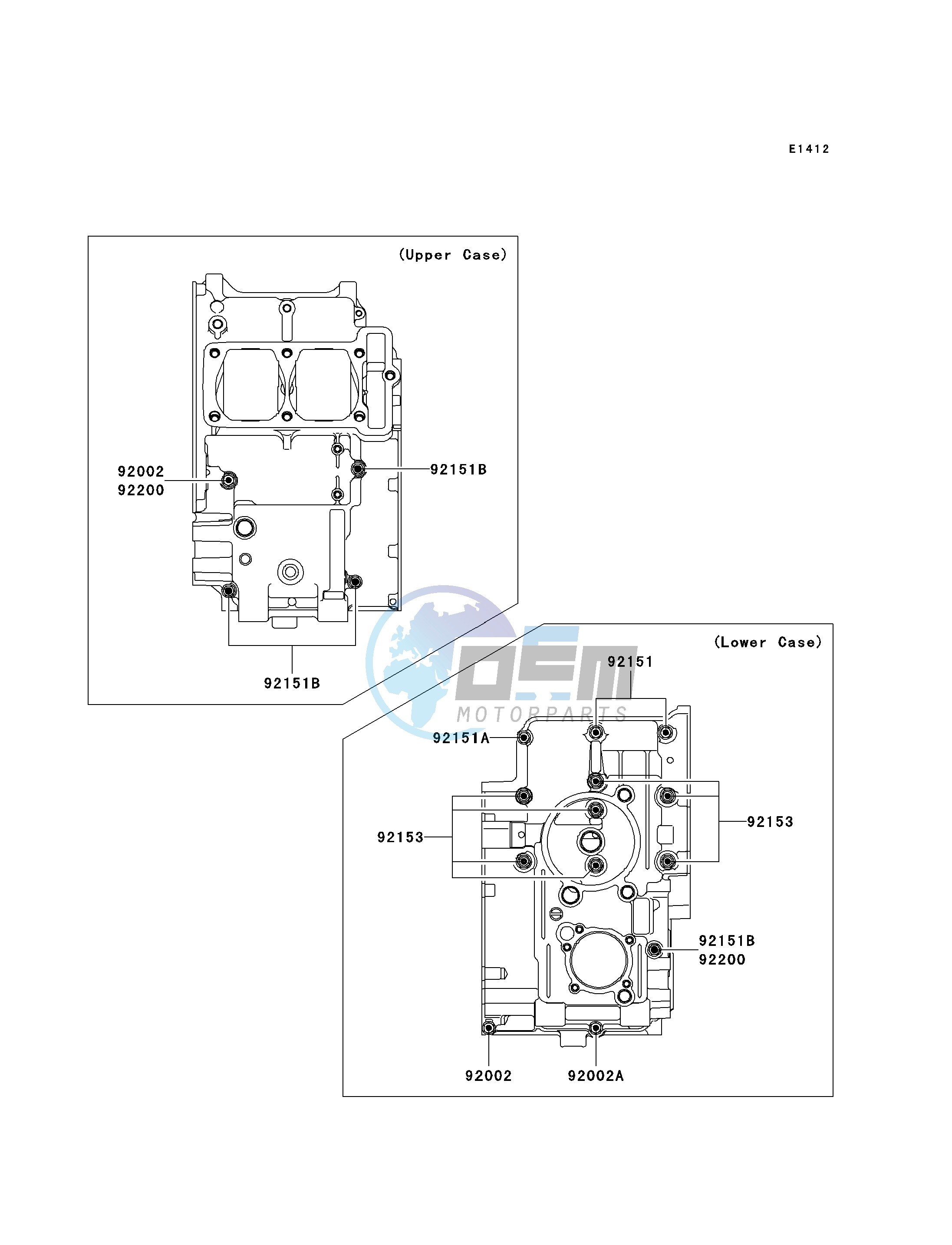 CRANKCASE BOLT PATTERN