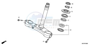 CBR1000RRE Fireblade 2ED drawing STEERING STEM