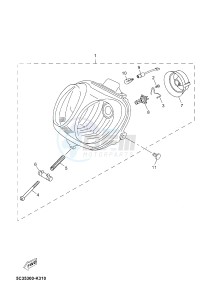 YN50 NEO'S (2APH 2APH 2APH) drawing HEADLIGHT