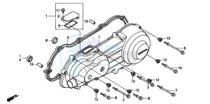 SRX90 50 drawing LEFT CRANKCASE COVER (2)