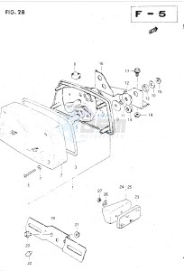 GSX500E (E39) drawing REAR COMBINATION LAMP