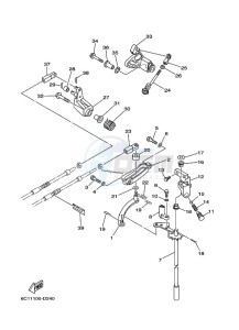 F50TLRH drawing THROTTLE-CONTROL