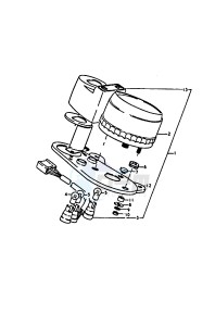 A100 (K-L-M-N-4) drawing SPEEDOMETER (KILO SCALE) (A100M)