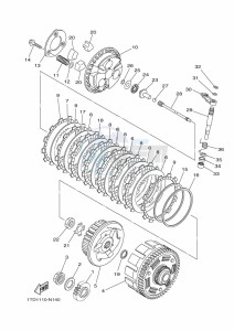 YFZ450R (BW2V) drawing CLUTCH