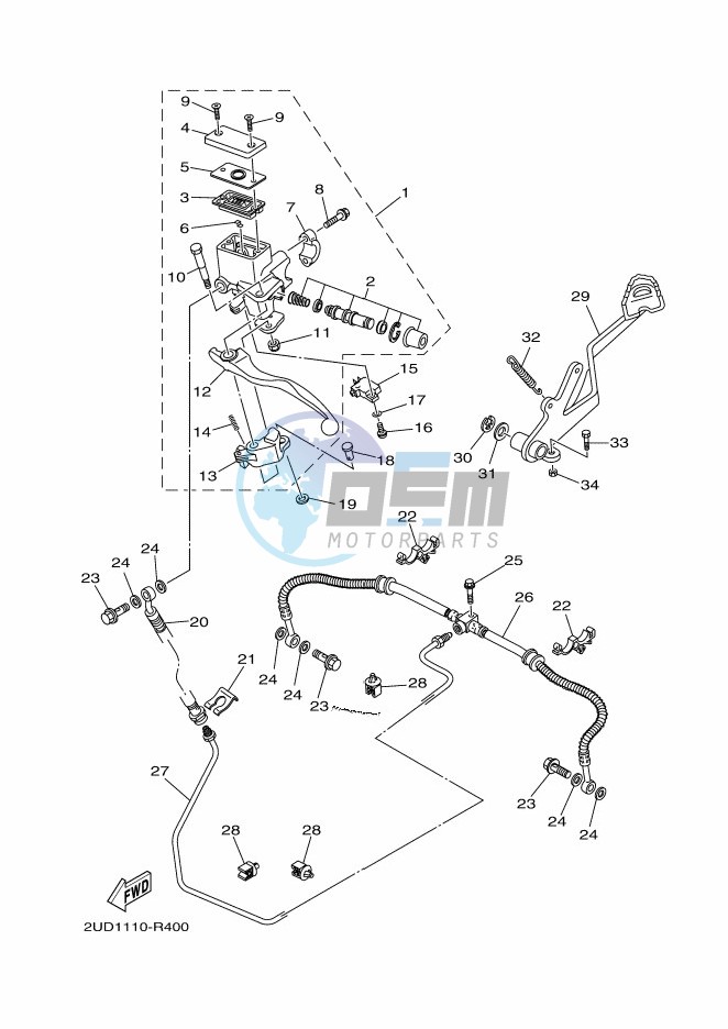 REAR MASTER CYLINDER