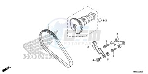 TRX420FA1F TRX420 Europe Direct - (ED) drawing CAM CHAIN/ TENSIONER