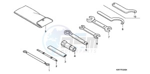 CBF125MD CBF125M UK - (E) drawing TOOLS