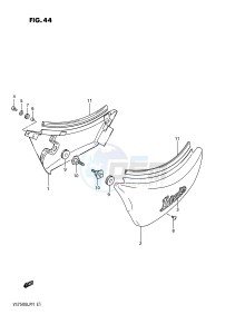 VS750GL (E1) INTRUDER drawing FRAME COVER (MODEL F G H J K L)