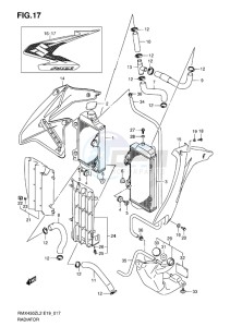 RMX450 drawing RADIATOR