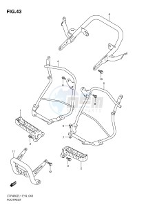 LT-R450 (E19) drawing FOOTREST (LT-R450L1 E19)