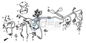 VT1100C3 drawing WIRE HARNESS (2)