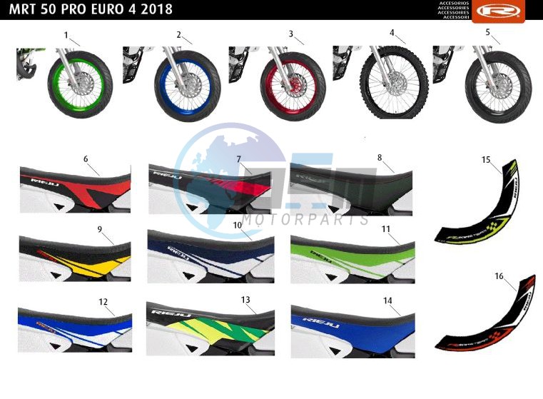 ACCESSOIRIES - WHEELS-SEATS