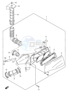 AN125 (E2) Burgman drawing AIR CLEANER