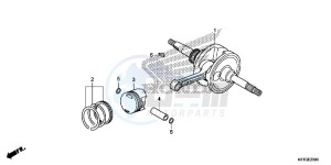 SH125DSG SH125 UK - (E) drawing CRANKSHAFT/PISTON