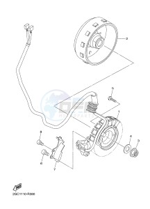 YZ450FX (B917 B918 B919 B919 B91A) drawing GENERATOR