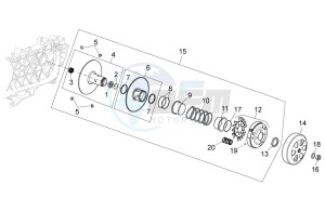 Sport City Street 125 4t 4v e3 drawing Clutch