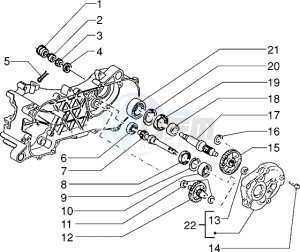 FREE FL 50 drawing Rear wheel shaft