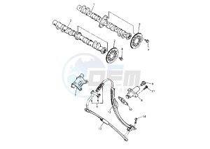 FZR R 600 drawing CAMSHAFT -CHAIN