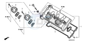 CBF600NA9 France - (F / ABS CMF) drawing CYLINDER HEAD COVER