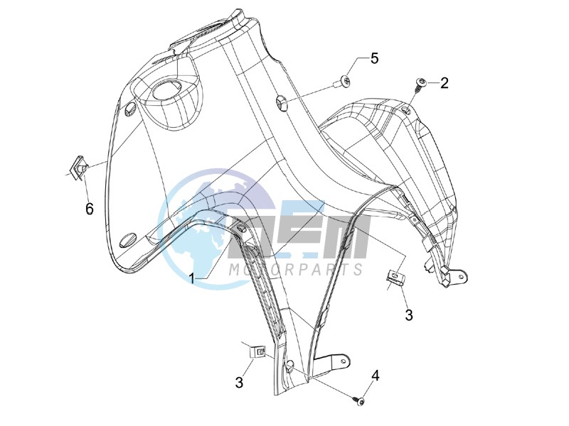 Front glove-box - Knee-guard panel