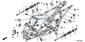 TRX250TEC drawing FRAME BODY