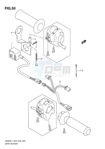 AN400 (E3-E28) Burgman drawing GRIP HEATER (AN400ZAL1 E33)