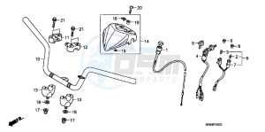 TRX250XC drawing HANDLE PIPE