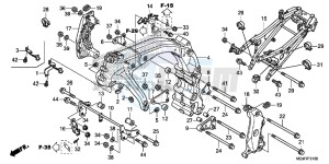 CB600FD Hornet 3ED drawing FRAME BODY