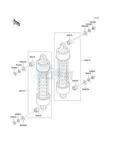 VN 1500 D[VULCAN 1500 CLASSIC] (D1-D2) [VULCAN 1500 CLASSIC] drawing SUSPENSION_SHOCK ABSORBER