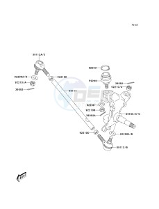 KSF 400 A [KFX400) (A1-A3) [KFX400) drawing KNUCKLE ARM-- A1_A2- -