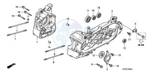 PES125R9 Europe Direct - (ED / STC) drawing CRANKCASE