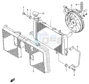 LT-Z400 drawing RADIATOR