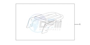 VT750CA9 Europe Direct - (ED / MK) drawing REAR CARRIER