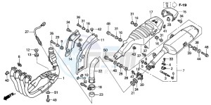 CBR1000RR drawing EXHAUST MUFFLER (CBR1000RR4/5)