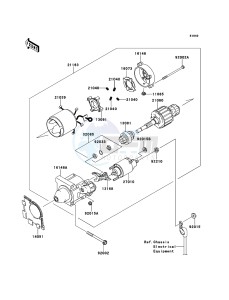 MULE_610_4X4 KAF400ACF EU drawing Starter Motor