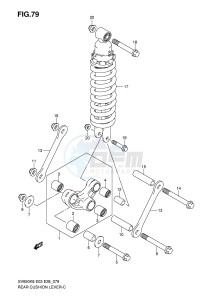 SV650S (E3-E28) drawing REAR CUSHION LEVER