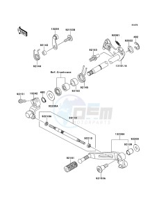 Z1000SX ZX1000GBF FR GB XX (EU ME A(FRICA) drawing Gear Change Mechanism