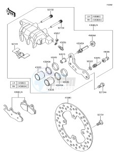 BRUTE FORCE 750 4x4i EPS KVF750GJF EU drawing Front Brake