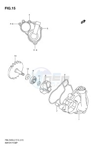 RM-Z450 (E19) drawing WATER PUMP